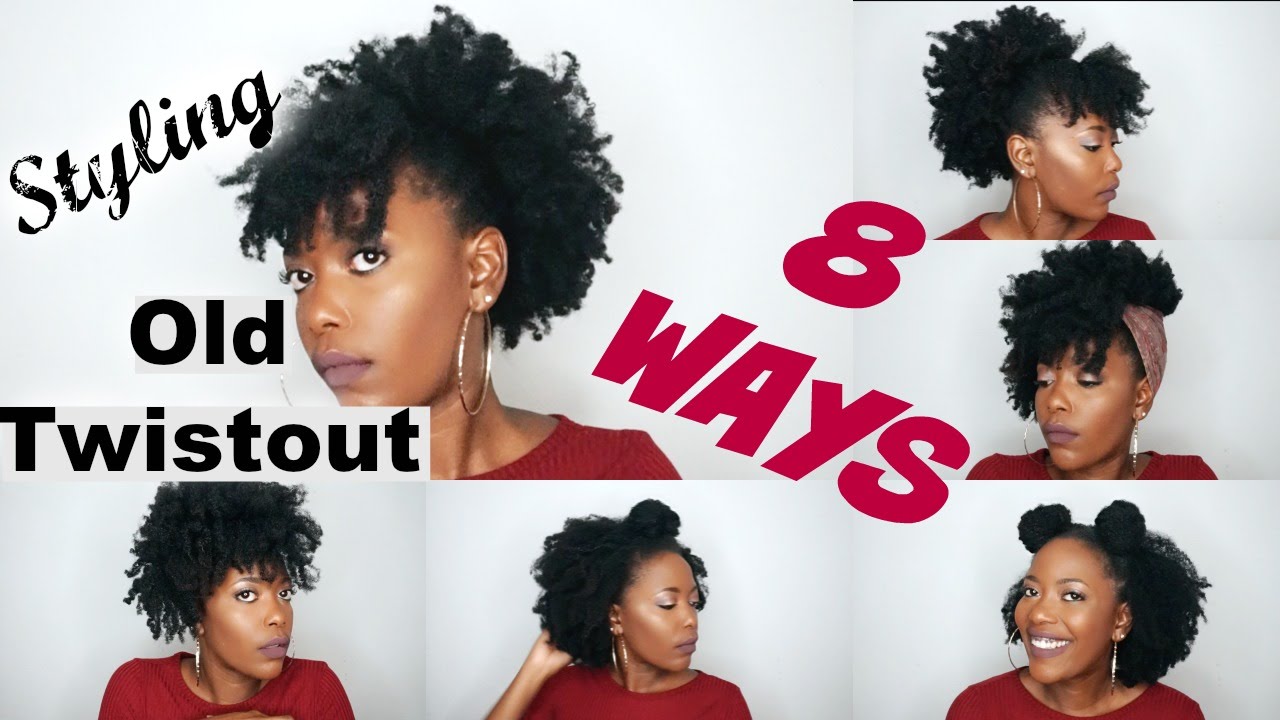 Styling An Old Twistout 8 Ways | Natural Hair Style!