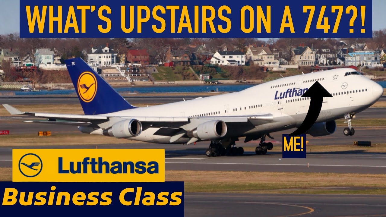 Flying on the Upper Deck of Lufthansa's 747-400! - Lufthansa Business Class Review!
