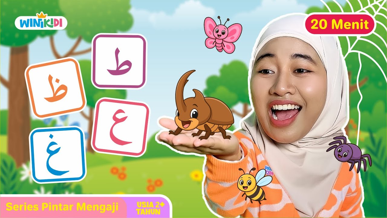Serunya Belajar Hijaiyah untuk Balita Sambil Mengenal Serangga | Iqra', Lagu Anak Interaktif