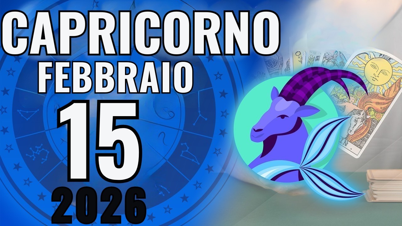 𝐂𝐚𝐩𝐫𝐢𝐜𝐨𝐫𝐧 ♑ CHIUSURA A CICLO💪🔥(ASPETTA... CHI È QUELLO?😱 Oroscopo di oggi 15 FEBBRAIO 2026 🔮!