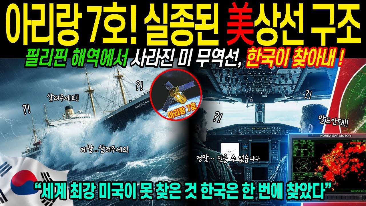 [해외감동사연]아리랑 7호! 실종된 美상선 구조, 필리핀 해역에서 사라진 무역선, 한국이 찾아내다. #해외감동사연 #감동사연 #외국인반응 #해외네티즌반응 #해외반응