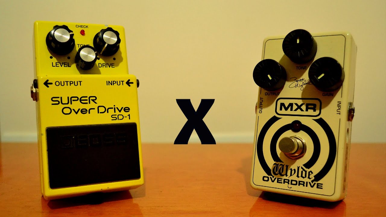 Boss Super Overdrive SD-1  x  MXR Wylde Overdrive ZW 44