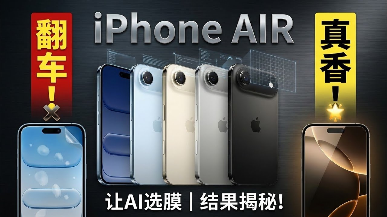 讓AI幫iPhone Air選保護貼靠譜嗎？實測結果翻車還是真香？