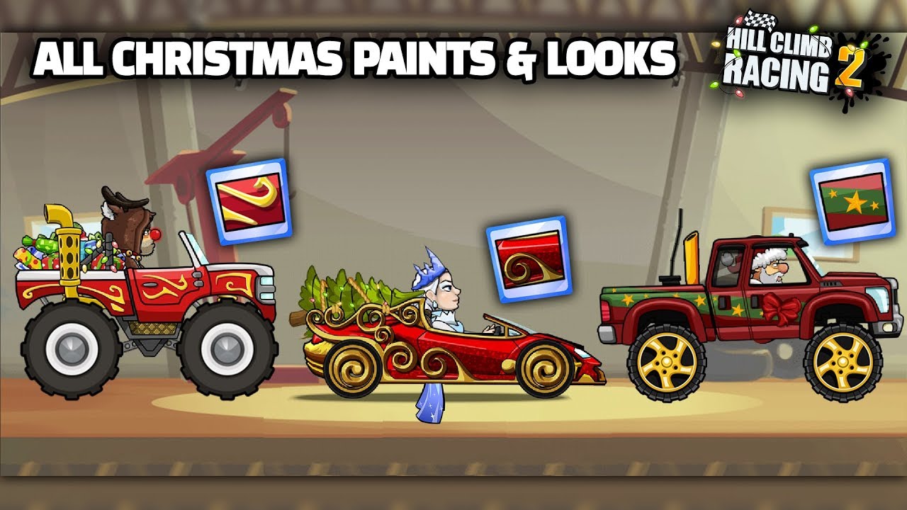 Hill Climb Racing 2 - ALL CHRISTMAS PAINTS AND LOOKS