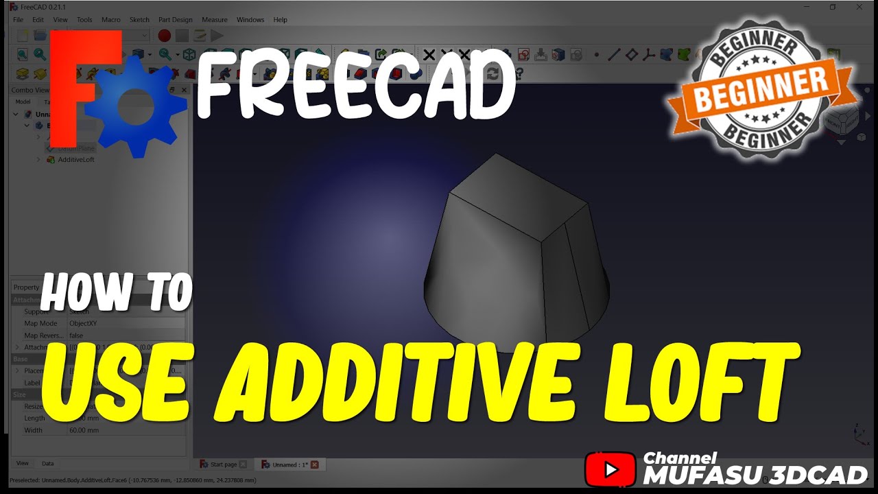 FreeCAD: как использовать Additive Loft