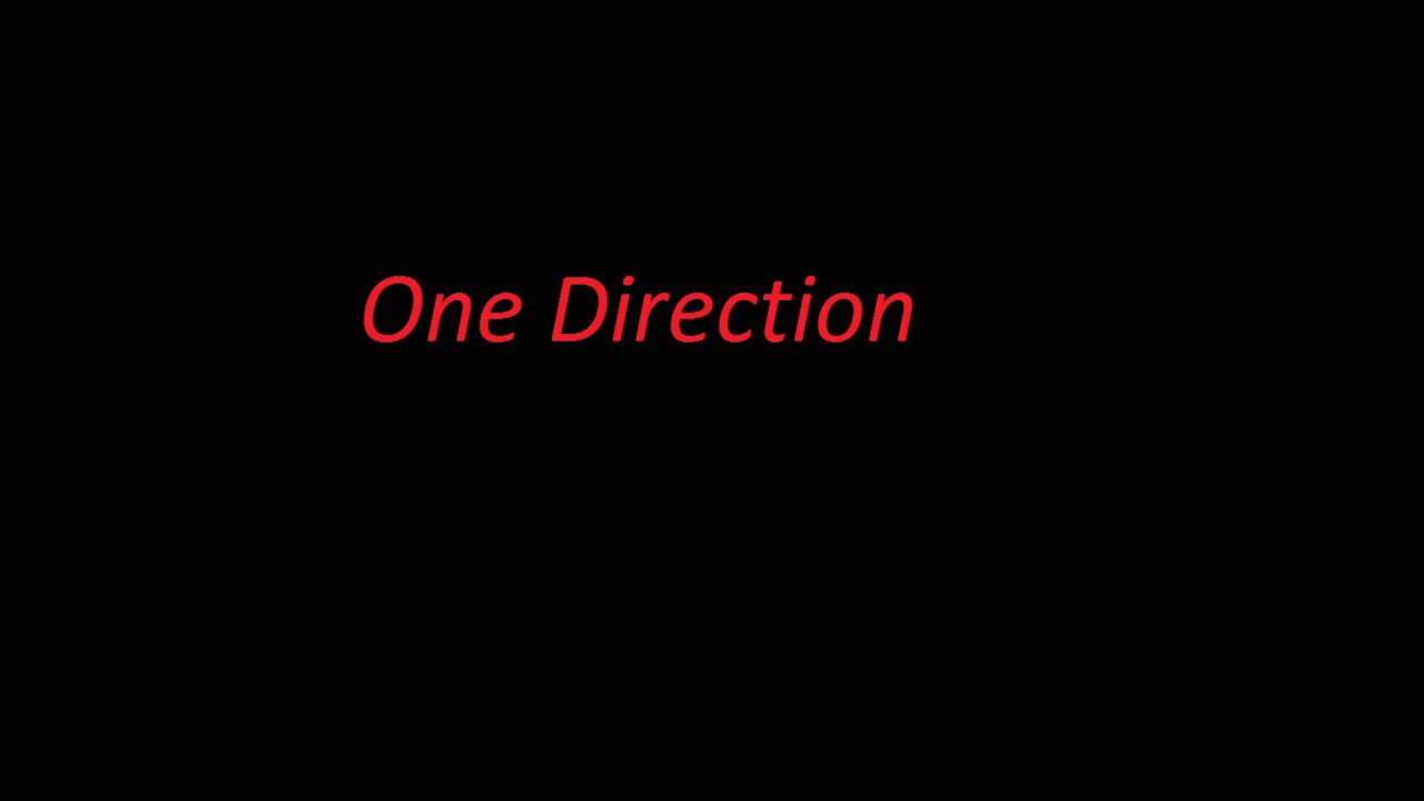 One Direction - Right Now (Empty Arena)