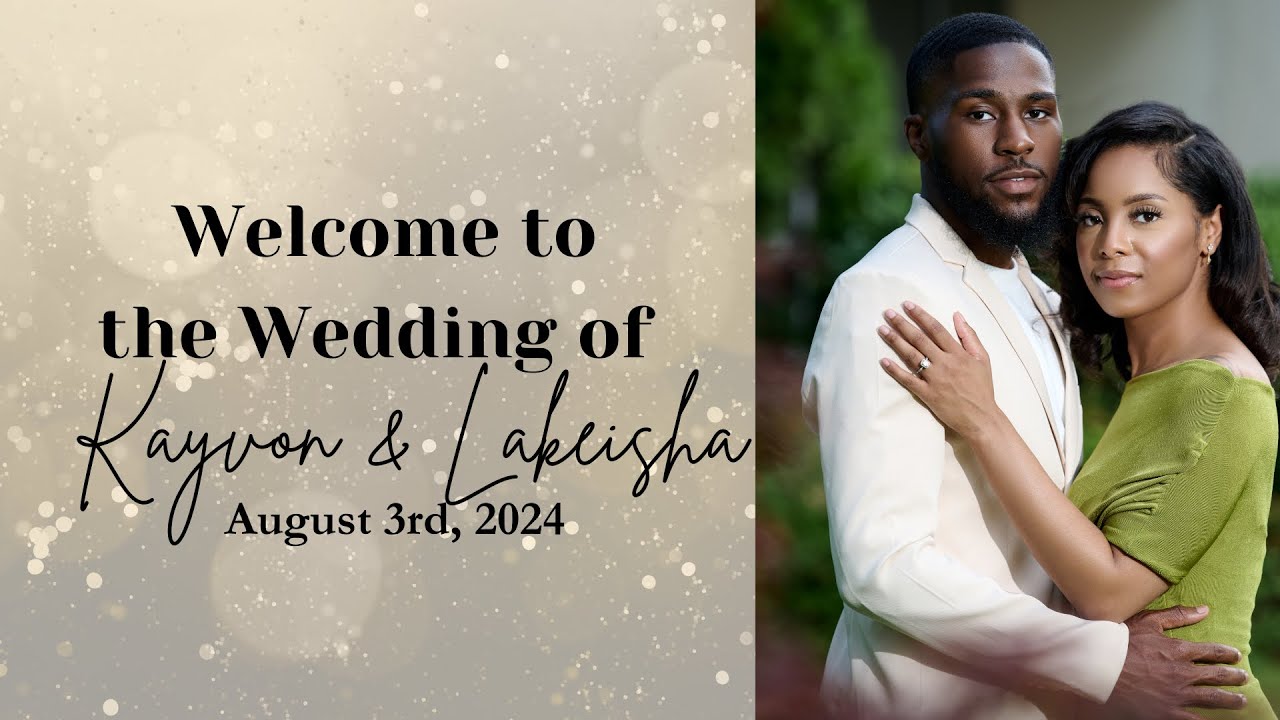 KAYVON WILSON WEDS LAKEISHA DOUGLAS | WEDDING CEREMONY | KINGDOM FULL TABERNACLE