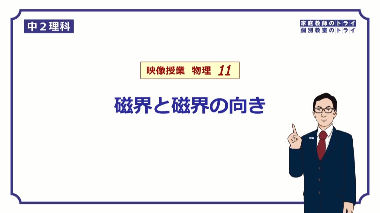 【中２　理科　物理】　磁界と磁界の向き　（１５分）