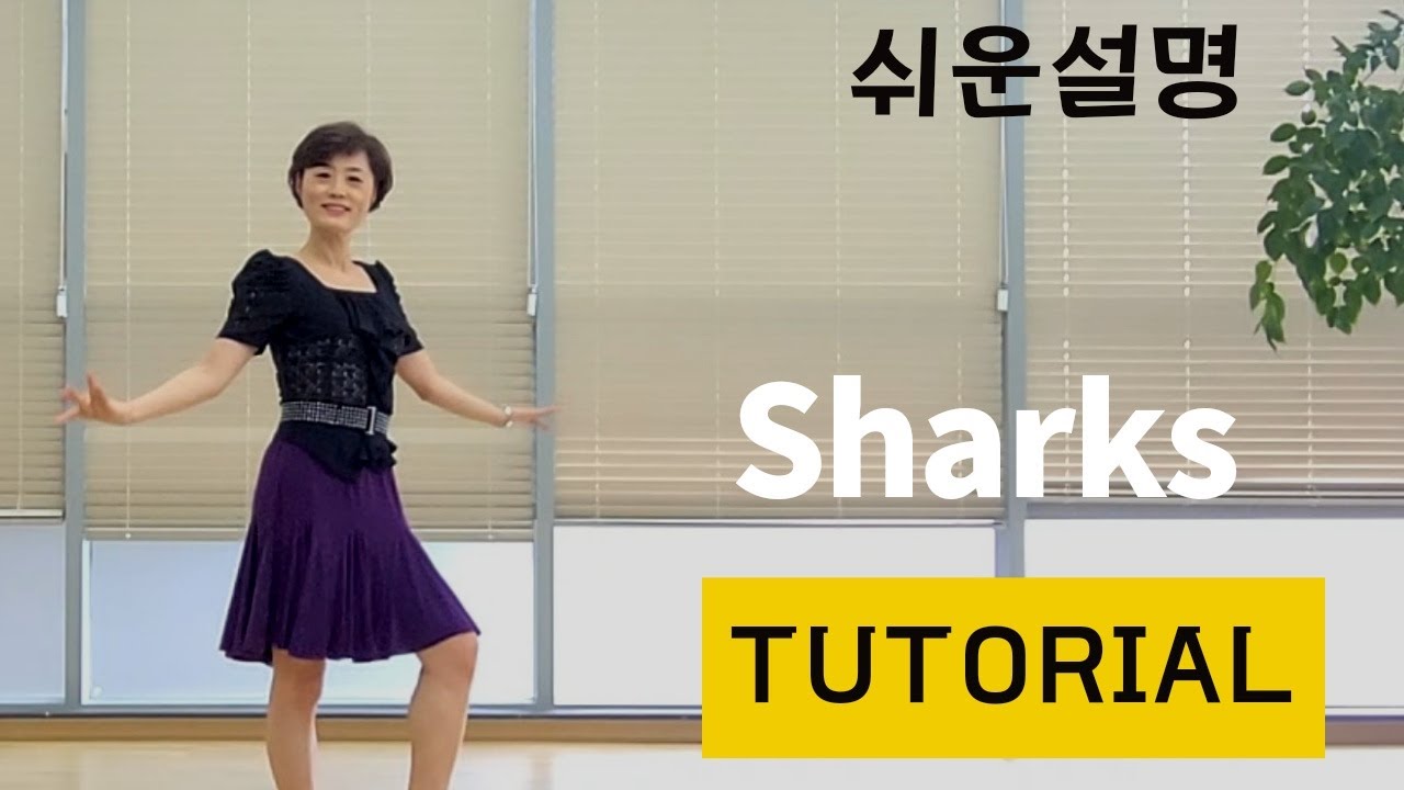 Sharks Line Dance (Intermediate: Julia Wetzel)-Tutorial