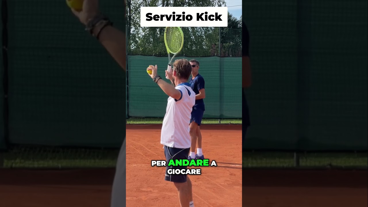 Come dare rotazione al servizio in kick #shorts