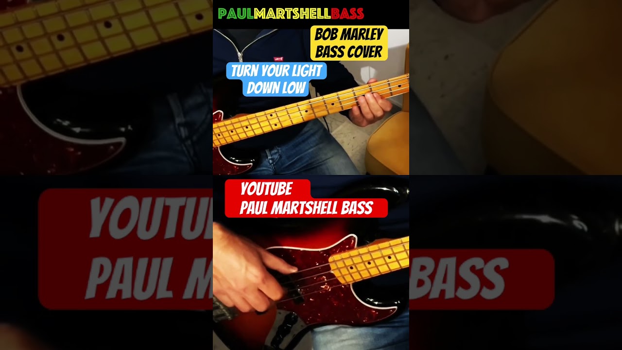 Bob Marley - Turn Your Light Down Low / Bass Cover