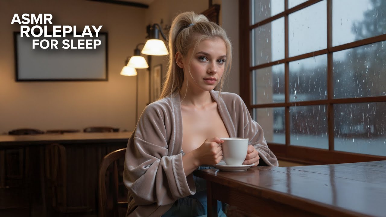 Rainy-Night Barista Warms Your Hands, Gentle & Caring (Flirty) (Sleep Aid) (ASMR F4M)