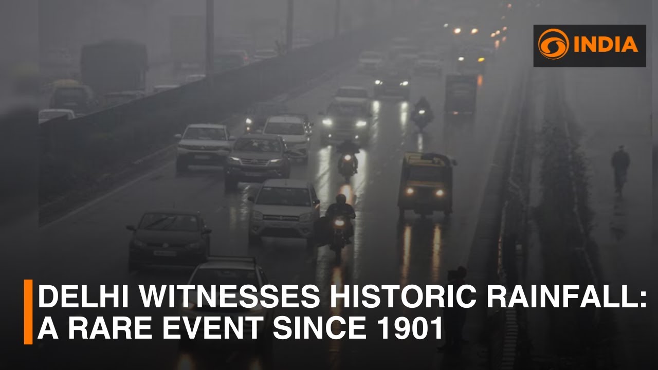 Delhi witnesses historic rainfall: A rare event since 1901