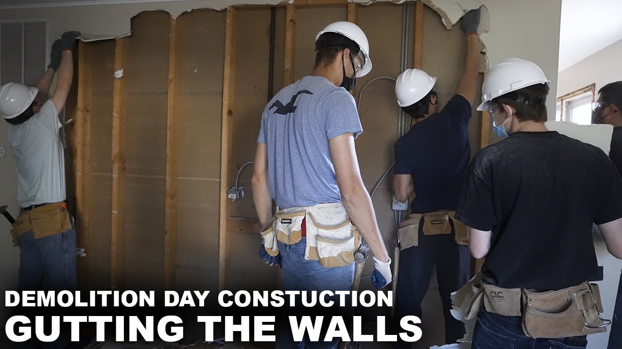 Demolition Day With PAC House Students From District 214 Week 1
