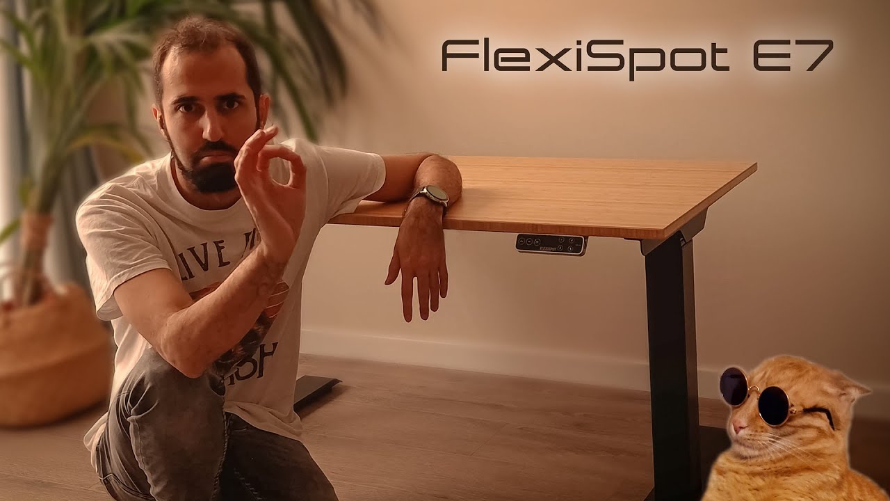 FlexiSpot E7 | Review y montaje con gatos | Un escritorio elevable para diseñar mejor