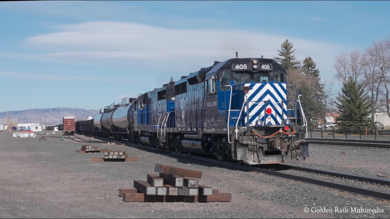 [4K] Montana Rail Link & BNSF Trains, Livingston & Big Timber, MT (March 2022)