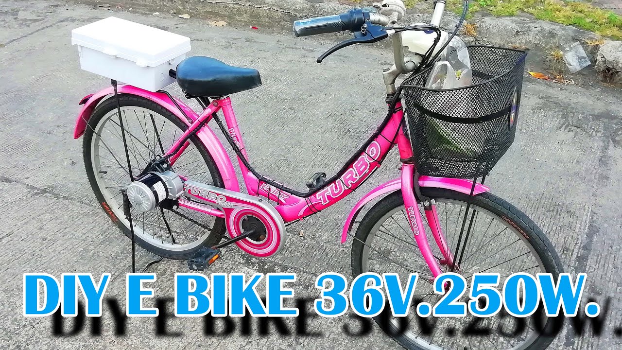 ทำ จักรยานไฟฟ้า 36โวลท์.250วัตต์  ด้านขวา ง่ายๆ ด้วยตัวเอง ( มีสินค้าอยู่ใต้คลิป)