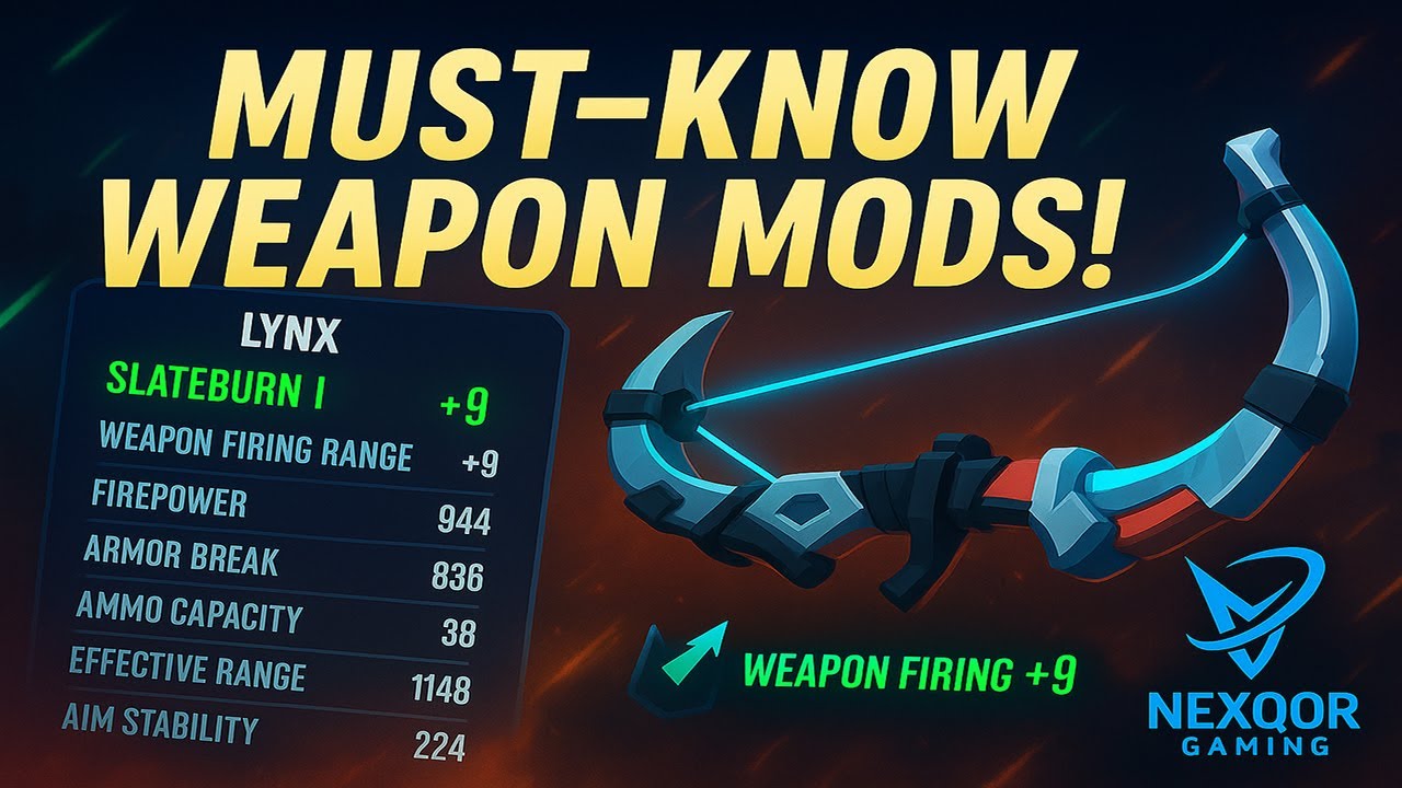 Boost Your Lynx Skills! 🔥 Must-Know Weapon Modifications!