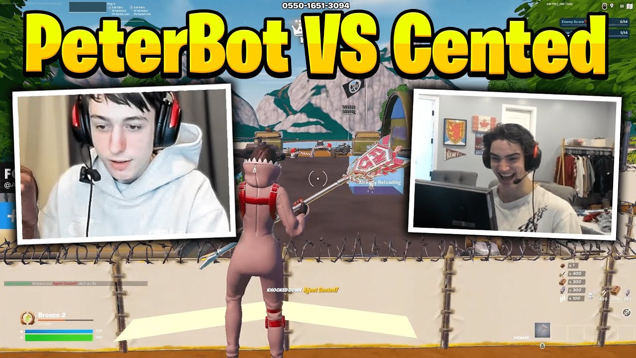 PeterBot VS Cented in 1v1 Speed Realistics