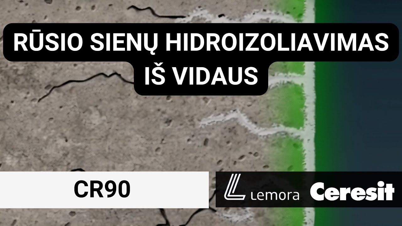 Rūsio hidroizoliavimas iš vidaus su CERESIT