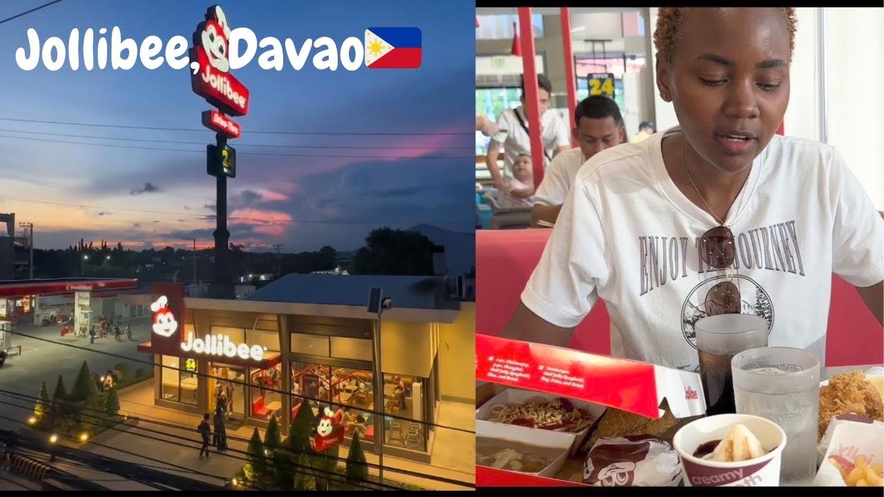 Trying Jollibee For The First Time In The Phillipines #philippines #jollibee #Davao #solotravel