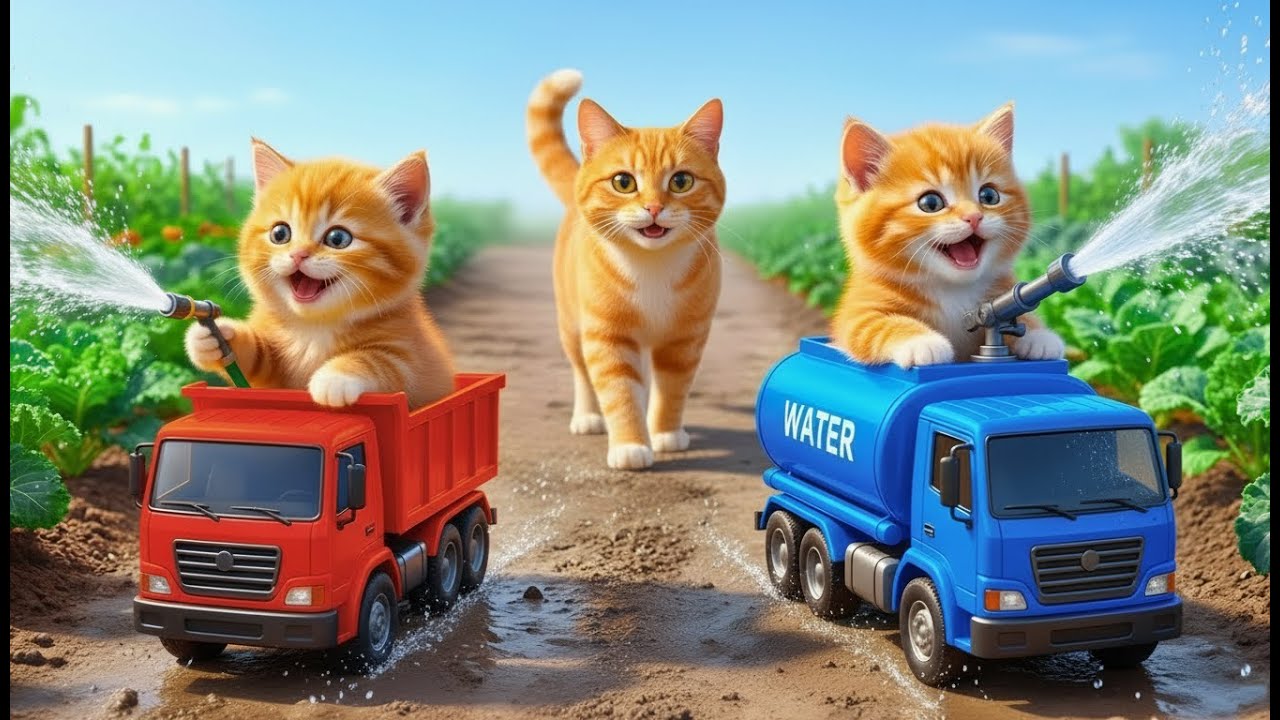 Mama Cat Trims Fur on the Farm and Makes Tiger Hat For Kittens At Home🐾🎩🐯