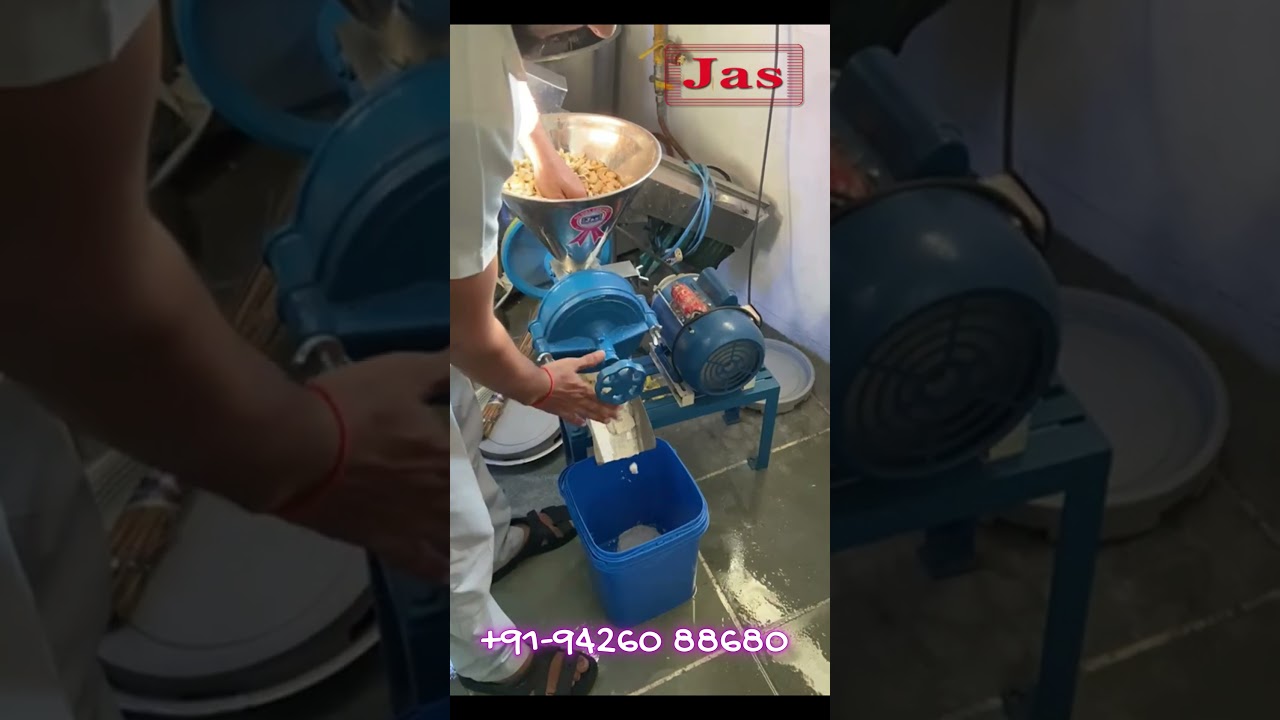 Cashew (काजू) Paste Making Grinder | +91-9426088680 | jasenterprise.com #cashewpaste