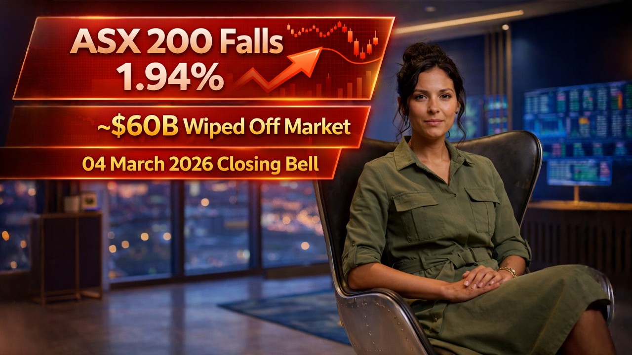 ASX 200 Falls 1.94% | ~$60B Wiped Off Market | 04 March 2026 Closing Bell