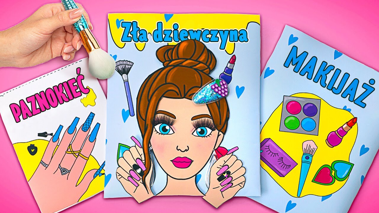 Joc de frumusețe pentru păpuși din hârtie 🤩 Meșteșuguri ușoare pentru păpuși și idei DIY din hârtie