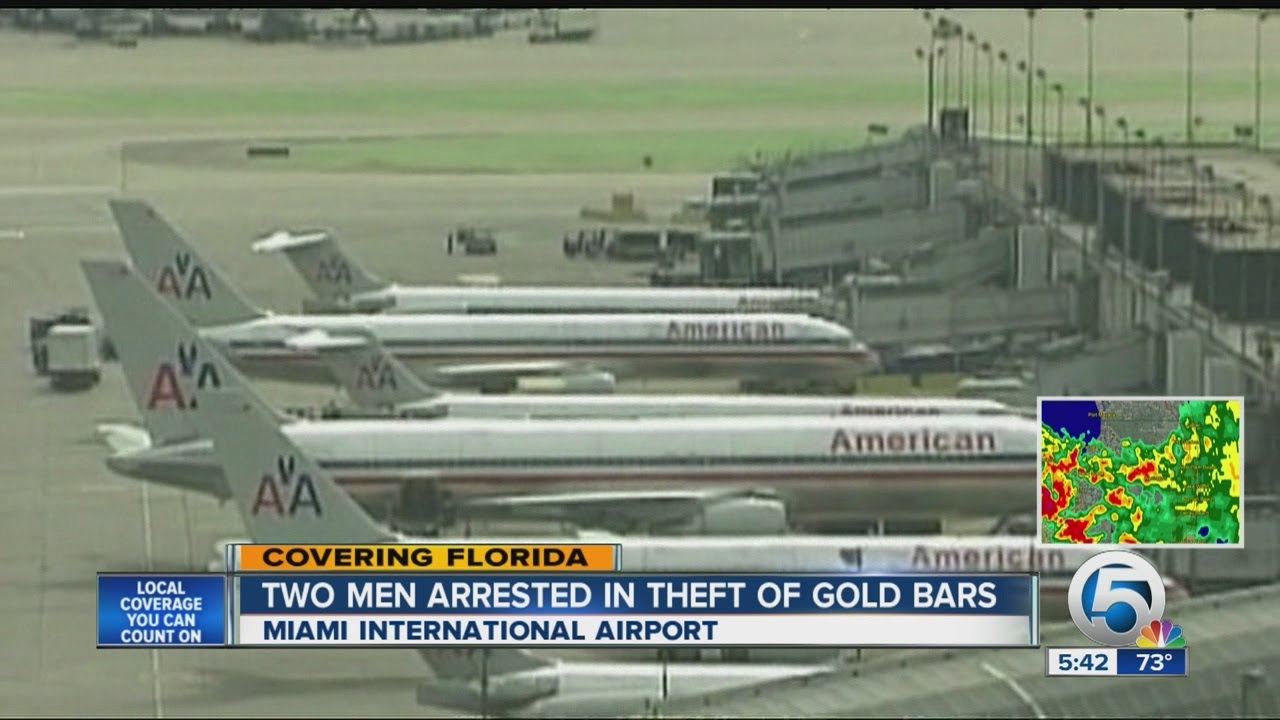 Two man arrested in theft of gold bars