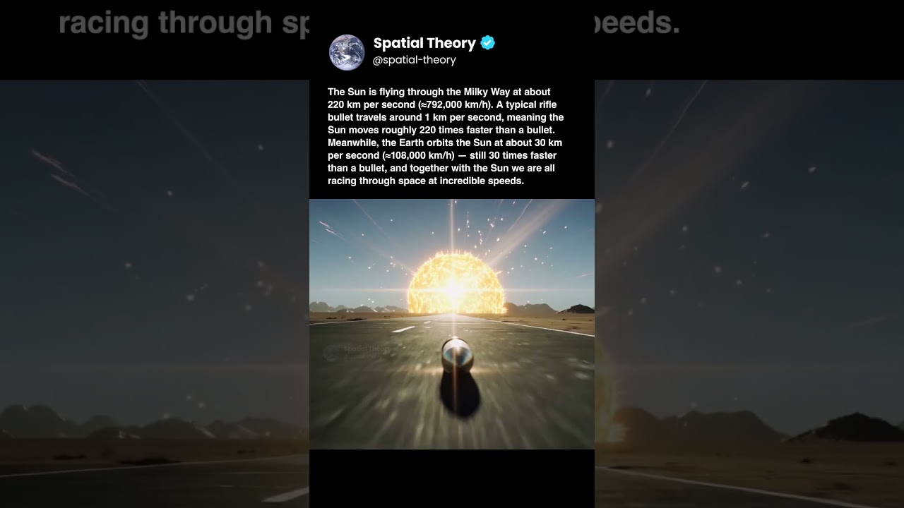 The Speed of Sun through Space per second