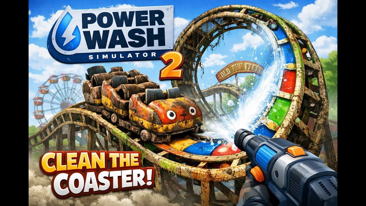 PowerWash Simulator 2 – Mini Roller Coaster Cleaning (Full Gameplay)