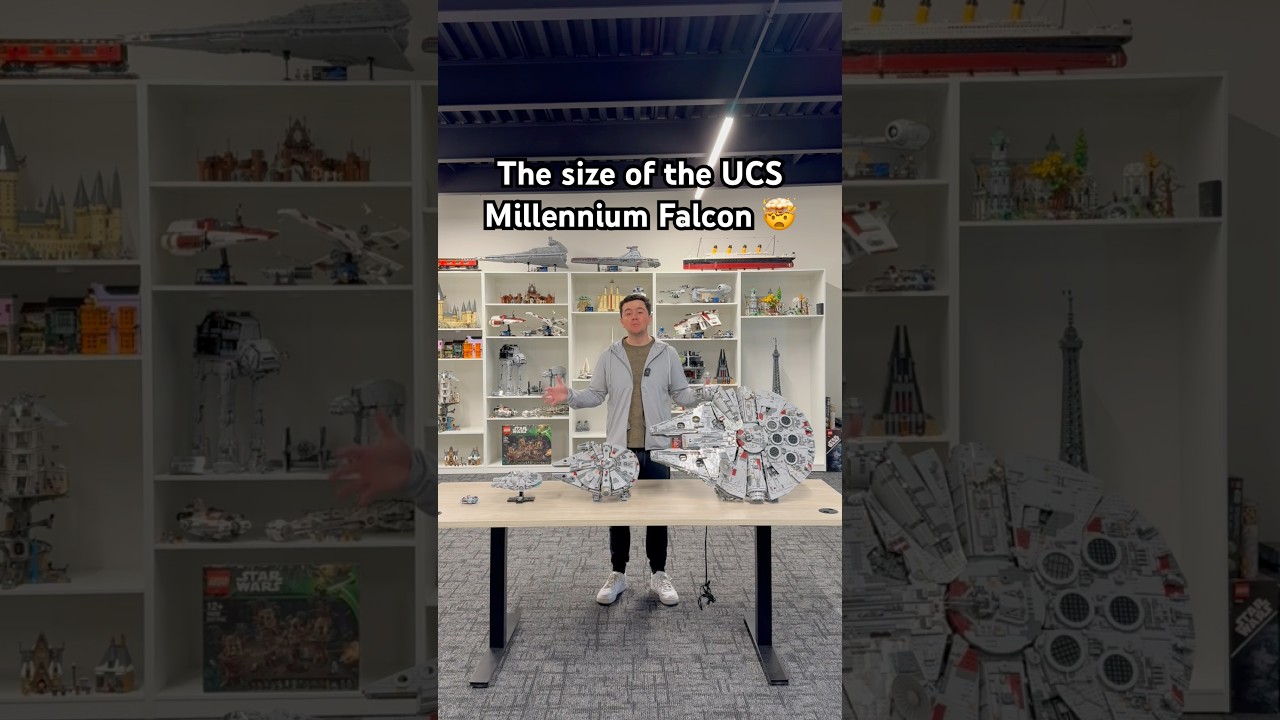 The size of the UCS Millennium Falcon&hellip; 🤯#lego #legostarwars