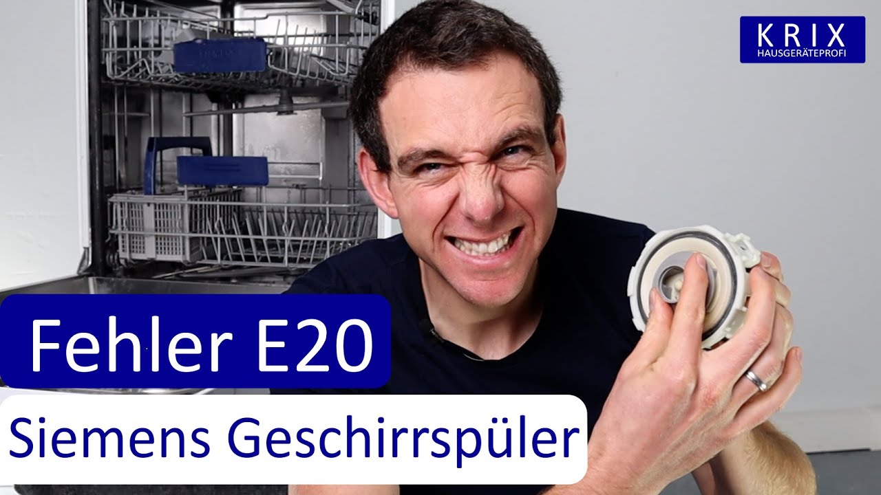 Fehler E20 oder E21 - Umwälzpumpe | Siemens Geschirrspüler