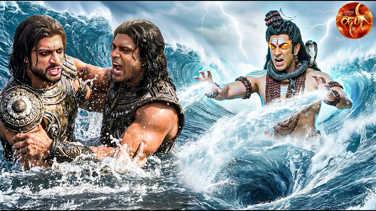भीम और दुर्योधन को समुद्र में युद्ध करते देख महादेव ने गुस्से में बढ़ाया समुद्र जल स्तर || Suryaputra
