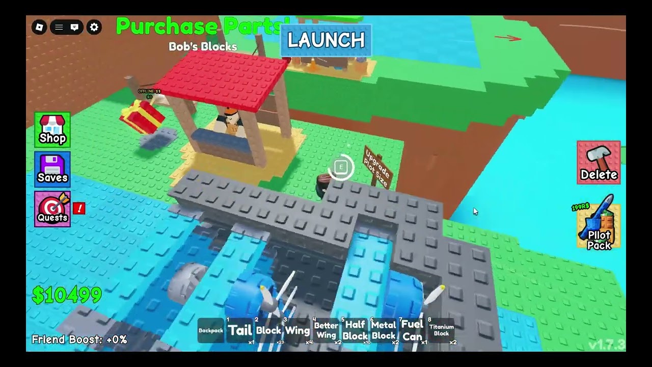 My War Plane in Build a Plane in Roblox