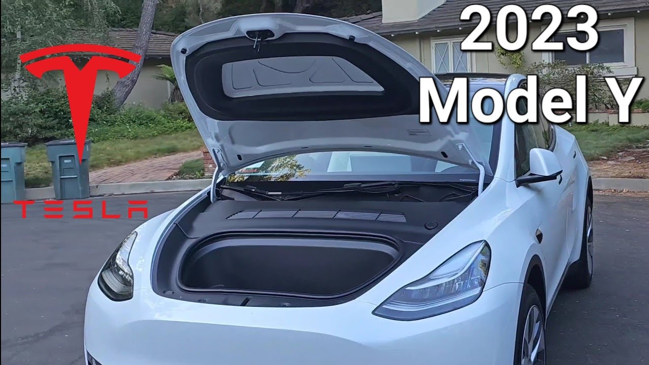 2023 Tesla Model Y Exterior and Interior Details (White Paint, White Interior, 19’’ Gemini Wheels)