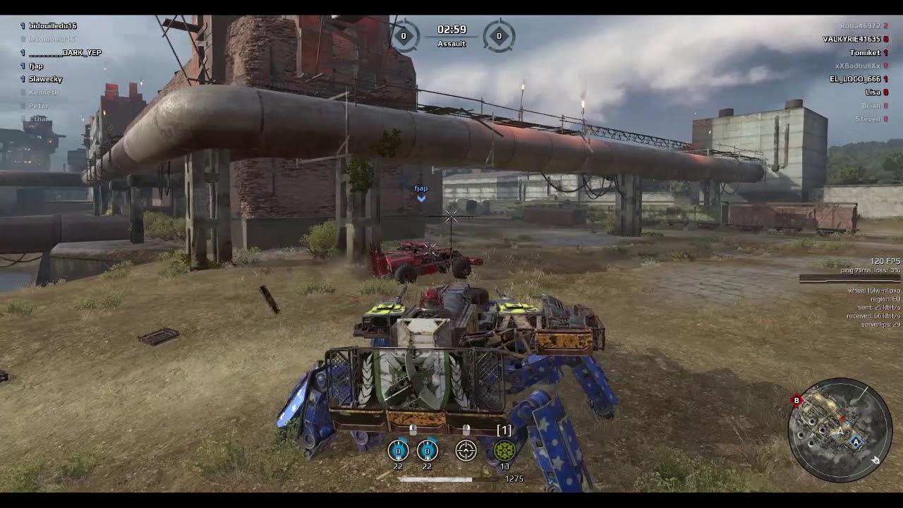 #3 The Monster Cannon - Tsunami Cannon Sniper Build Crossout