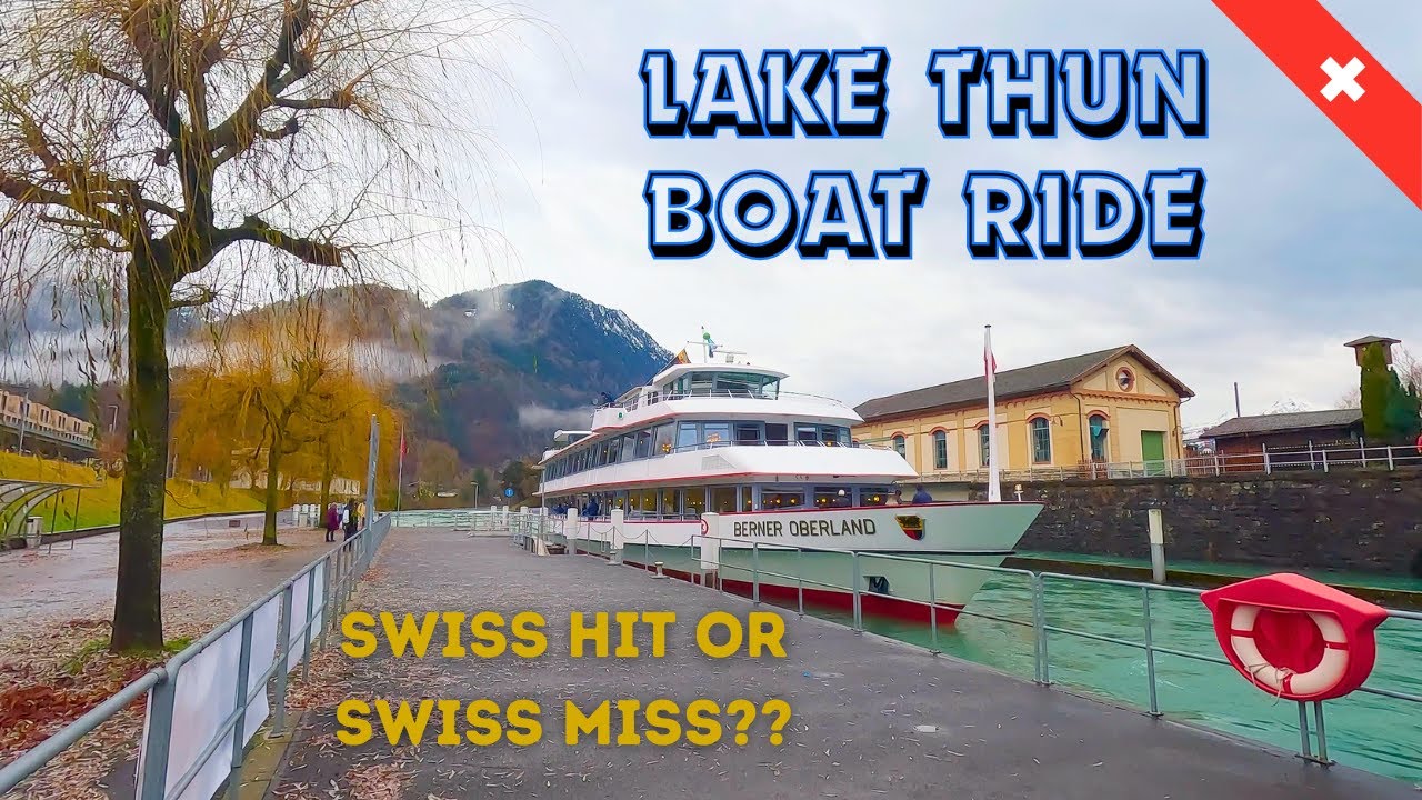 Scenic Boat Ride in Switzerland: Discover Misty Lake Thun