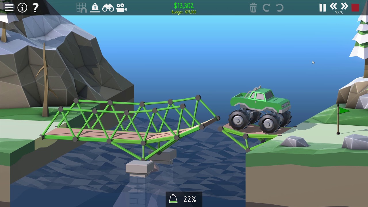 3 Solutions 1-4 Fourteen Meter Overpass [Poly bridge 2]