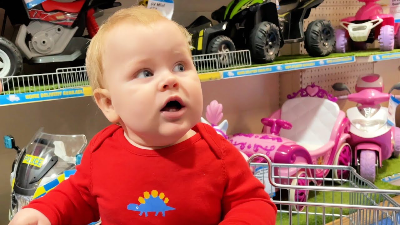 Ziggy's first toy shop trip!