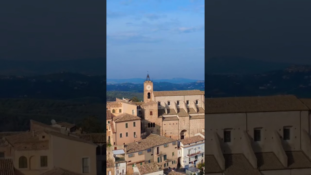 Oggi vi porto a sorvolare un altro bellissimo borgo d' #abruzzo : Loreto Aprutino (PE) 😊 #djimini4k