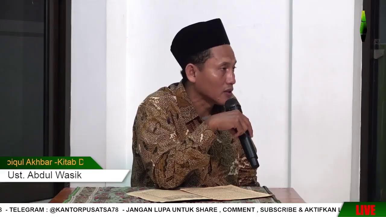 Pengajian Malam Senin - Kitab Daqoiqul Akhbar  - (14-12-2025)