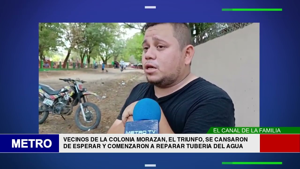 VECINOS DE LA COLONIA MORAZAN, EL TRIUNFO, SE CANSARON DE ESPERAR Y COMENZARON A REPARAR TUBERIA