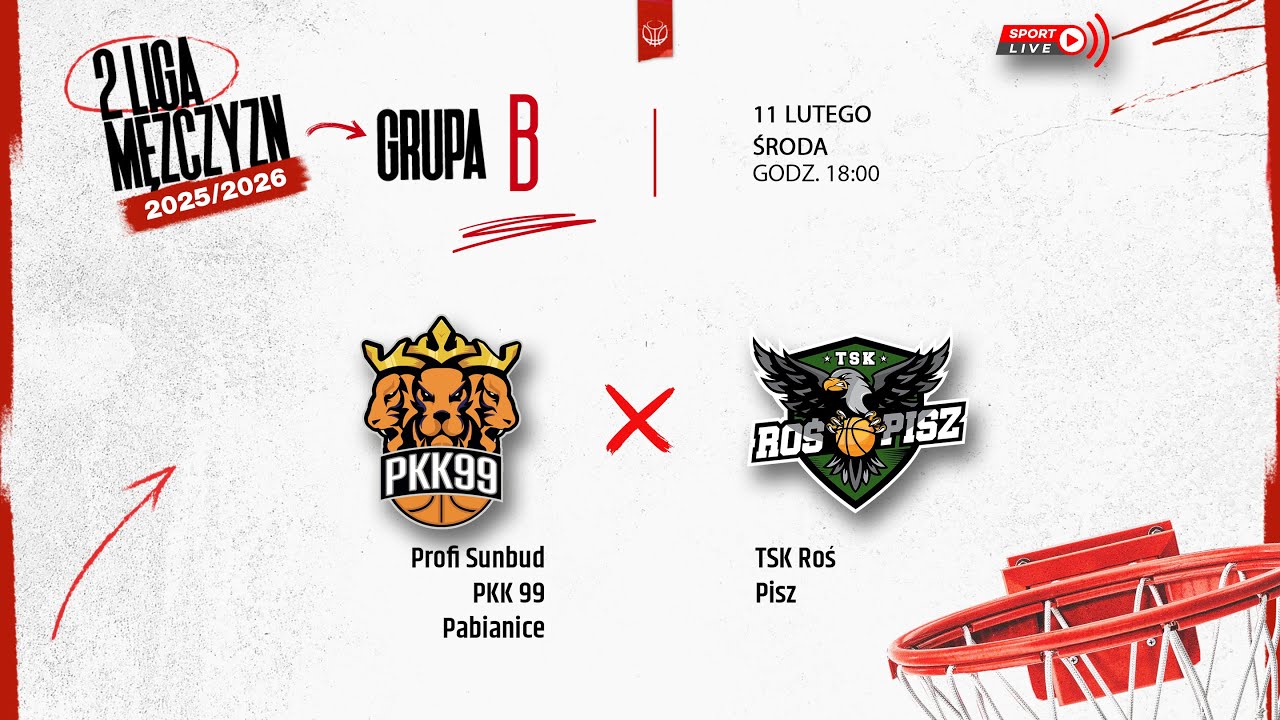 Profi Sunbud PKK 99 Pabianice - TSK Roś Pisz (2 LM)