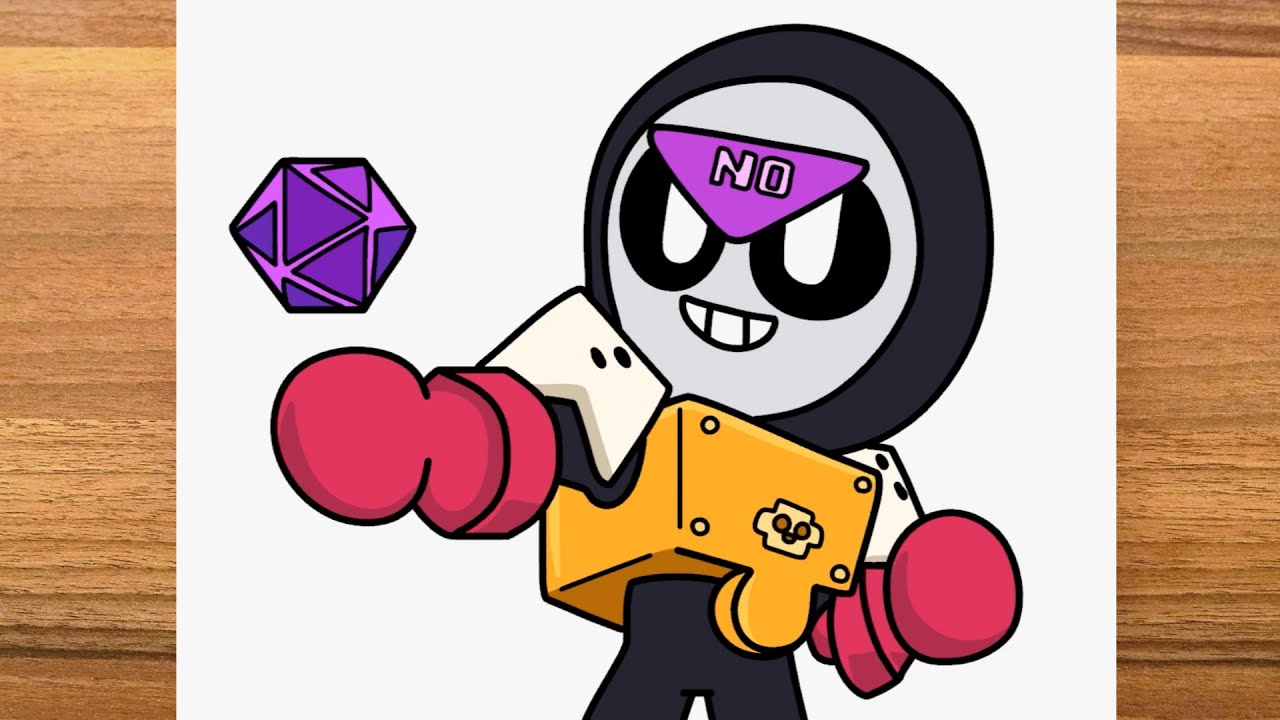 Como desenhar o Meeple passo a passo facil Brawl Stars