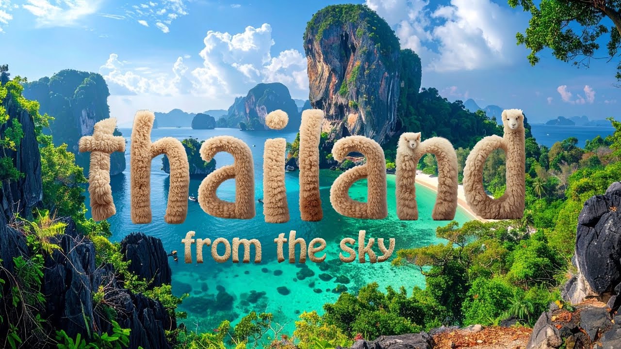 Thailand 4k The most beautiful beaches in Thailand , Summer music , شواطئ تايلاند من&rlm;السماء