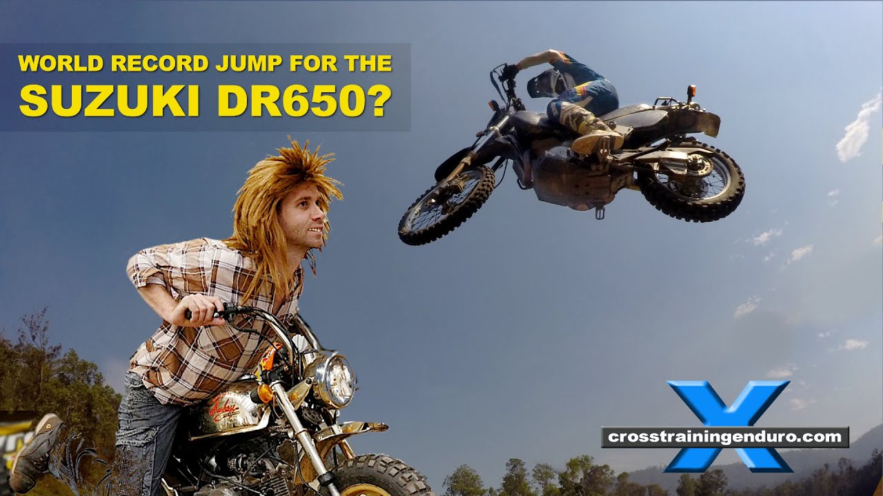 World record jump Suzuki DR650?︱Cross Training Enduro