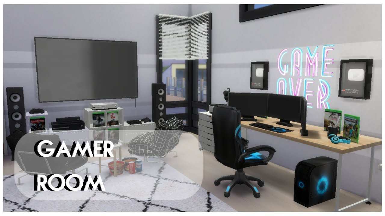 GAMER ROOM | THE SIMS 4 | Speed Build [CC Links in Description]