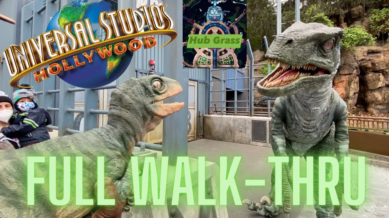 Universal Studios Hollywood | Full Walkthrough | January 2023 | Jurassic World Tour and Raptors!